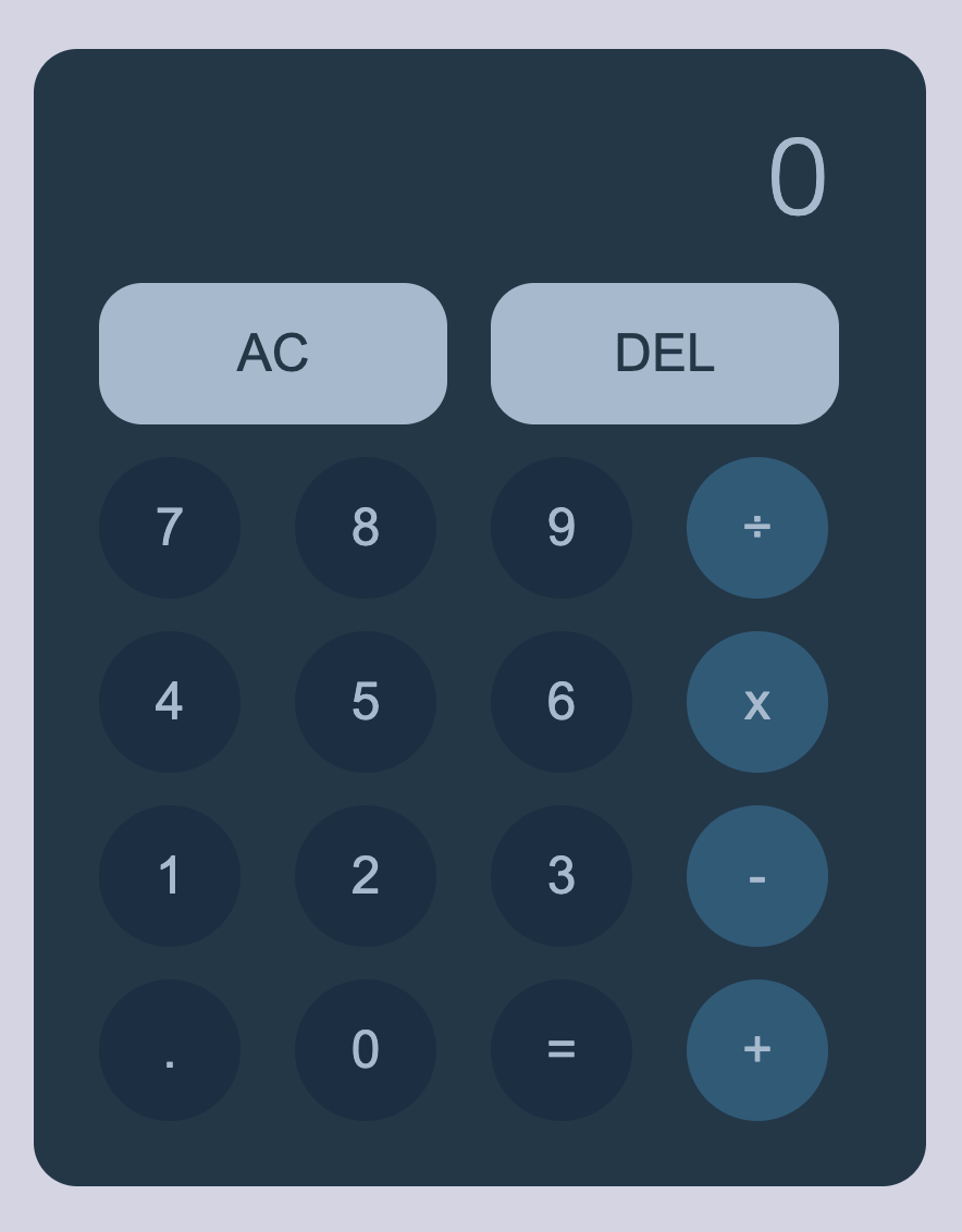 Calculator project preview